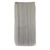 One-piece Straight Hair Clip-on Hairpieces 5 Clips 20" - Light Granny Grey