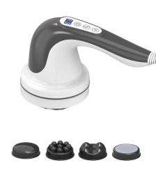 Cellulite Body Sculpting Massager – Handheld Electric Deep Tissue Lymphatic Massage Roller for Belly, Legs & Arms, 4 Nodes & Adjustable Speed