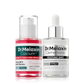 Lumi firm & lift Duo | Korean facial Collagen Firming serum plumping skin & tightening refines skin repair density | Cyano Pink Spicule Serum + Picoto