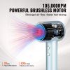 High-Speed Hair Dryer with 105,000RPM Brushless Motor, 200 Million Negative Ions Hair Blow Dryer, 4 Temps & 3 Speeds