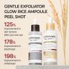 Dr.Melaxin Peel Shot Glow Rice Peeling Ampoule Duo Daily Soft Exfoliating Face and Body Scrub Dead Skin Cells Blackhead Remover for All Skin Types kor