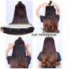 One-piece Two Tone Clip-on Hairpieces 5 Clips 20" - Light Brown/Purple