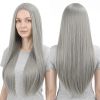 Versatile Center-Parted Long Straight Wig for Women's
