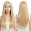 Versatile Center-Parted Long Straight Wig for Women's
