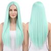 Versatile Center-Parted Long Straight Wig for Women's
