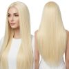 Versatile Center-Parted Long Straight Wig for Women's