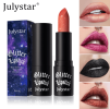 PSJ301-028   12 colors shiny matte lipstick Carved pearlescent glitter lipstick  2pc mixed sales Matte velvet lip lipstick makeup Velvet matte texture