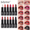 PSJ301-028   12 colors shiny matte lipstick Carved pearlescent glitter lipstick  2pc mixed sales Matte velvet lip lipstick makeup Velvet matte texture