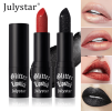 PSJ301-028   12 colors shiny matte lipstick Carved pearlescent glitter lipstick  2pc mixed sales Matte velvet lip lipstick makeup Velvet matte texture